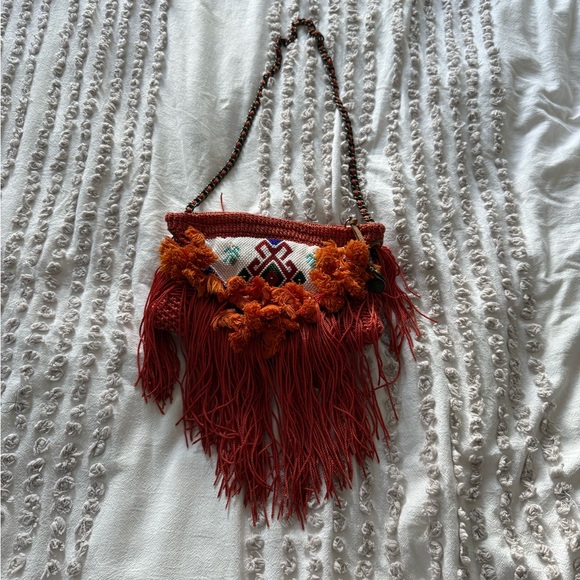 Sam Edelman Bohemian Fringe Crossbody Bag, Beaded - Picture 1 of 2